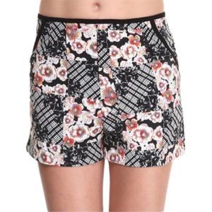 MINKPINK Neon Floral Short Shorts NWOT